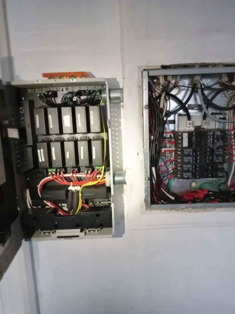 Electrical panel upgrade completed for Security Camera Wiring in California